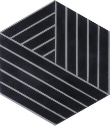 Плитка 20x23 Fold – Charcoal/Salmiak Marrakech Design Charlotte von der Lancken