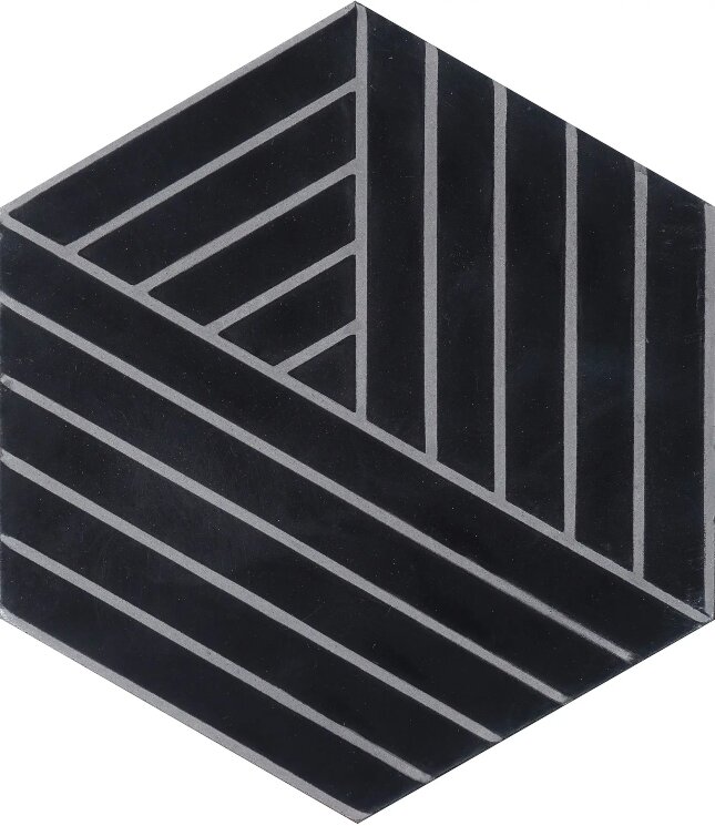 Плитка 20x23 Fold – Charcoal/Salmiak Marrakech Design Charlotte von der Lancken з колекції Charlotte von der Lancken Marrakech Design