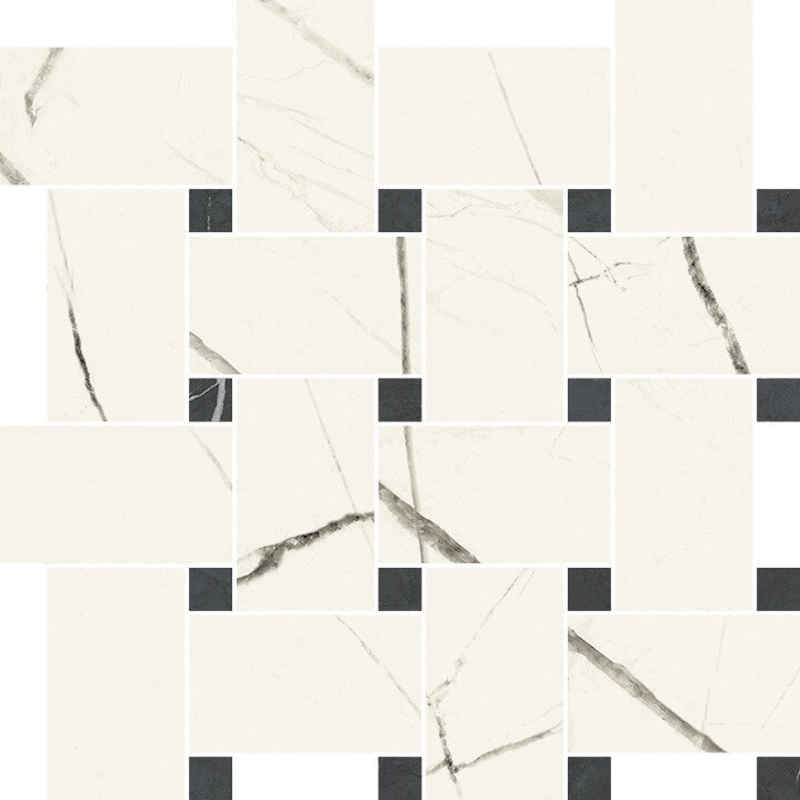 Мозаїка 30,5x30,5 Chesterfield Crystal Bianco - Lineae - 41090 з колекції Lineae Polis