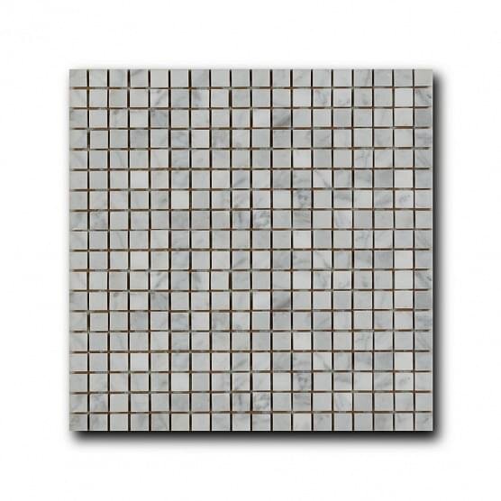 Мозаїка Bianco Carrara 30.5x30.5 Marble Mosaic Art And Natura з колекції Marble Mosaic Art And Natura