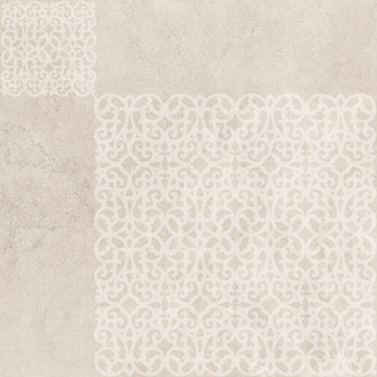 Декор 60x60 Arabesco White Rosone Lappato - Petra - 604P0PB з колекції Petra Emilceramica
