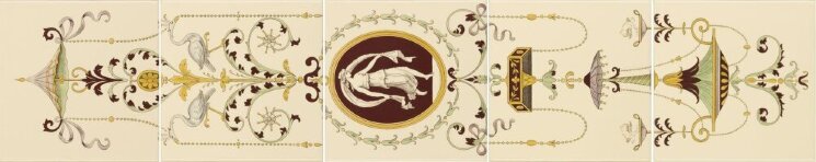 Панно Cameo Carousel With Scarf 76x15.2 Artworks Colonial White Original Style з колекції Artworks Colonial White Original Style