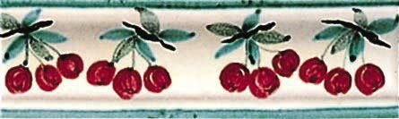 Бордюр (6x20) Ciliege Gli Incavi - Cotto Salernitano з колекції Cotto Salernitano Giovanni De Maio