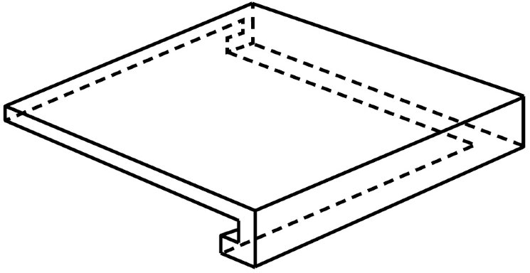 Сходинка (30x30) Traces Mahogany gradone angolare costa retta dx satin - Traces з колекції Traces Unicom Starker