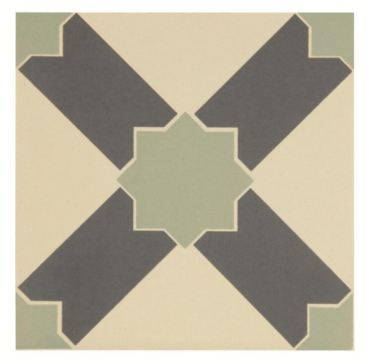 Декор Alhambra Denim And Light Jade On White 15.1x15.1 Odyssey Original Style з колекції Odyssey Original Style Декор Alhambra Denim And Light Jade On White 15.1x15.1 Odyssey Original Style з колекції Odyssey Original Style