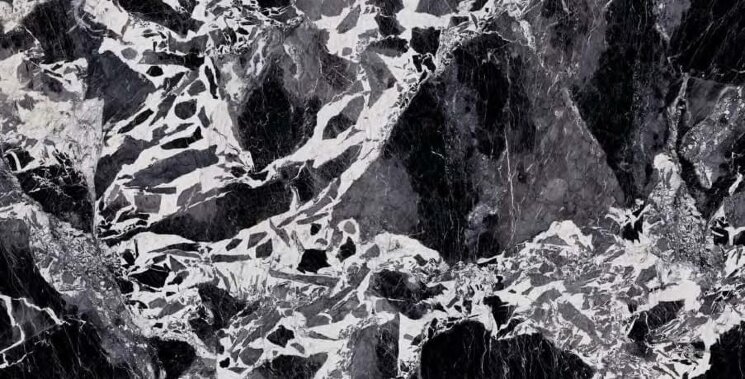 Декор Nero Antico Lappato Lucido Book Match B 160x320 Marmi Level з колекції Marmi Level