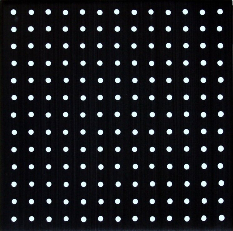 Плитка (20x20) Optical 13Bianco Fondo Nero - Officina Delle Arti з колекції Officina Delle Arti Giovanni De Maio