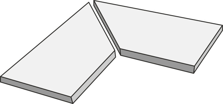 Бортик для басейну 30x120 Silk T 20 Angolo Interno Costa Lucida - Ekho - KSIC з колекції Ekho Supergres