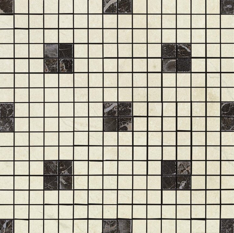 Мозаїка 29x29 Bistrot Mosaico Marfil Glossy з колекції Bistrot Ragno
