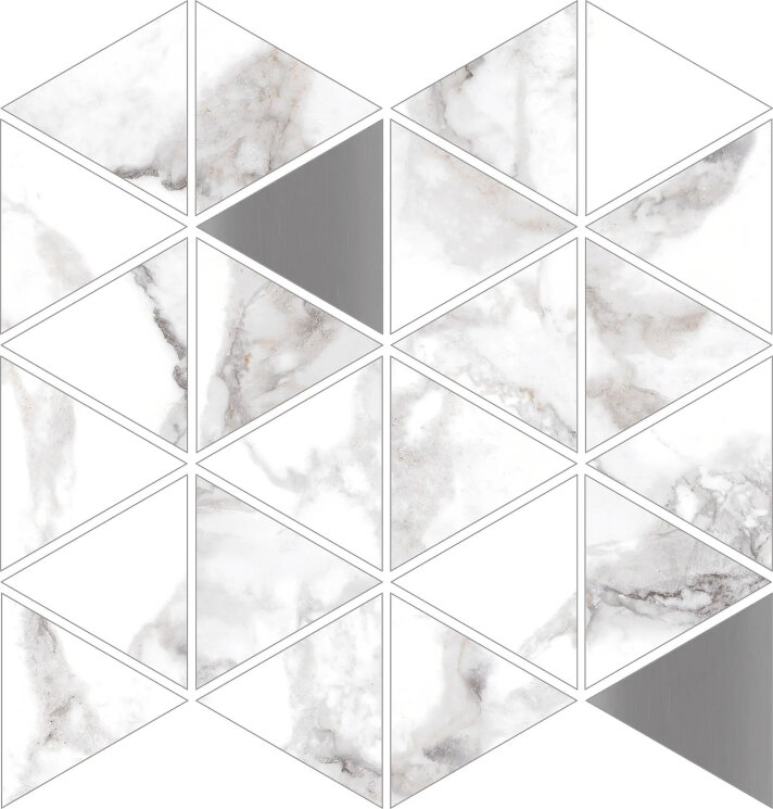 Мозаїка D HAUTE WHITE TRIANGLE SP - 29x29 31149 Haute з колекції Haute Peronda Museum