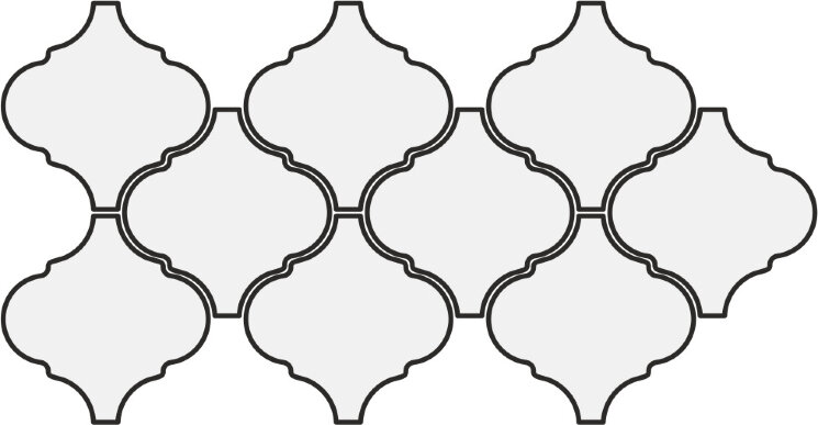 Мозаїка (27x43) 21927 Alhambra mosaic white Eq-15M - Scale з колекції Scale Equipe