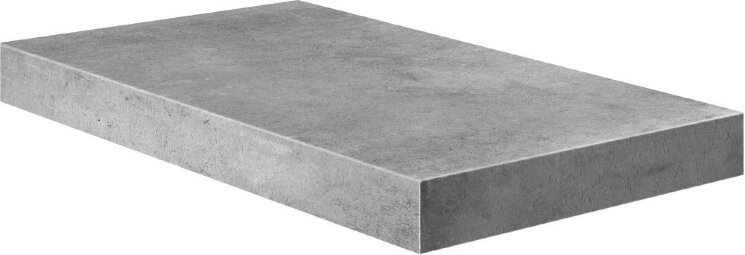 Кутова сходинка (33x60) 62175 Angolo Dx Gradino C.Retta Charcoal - Verve з колекції Verve Cerdomus