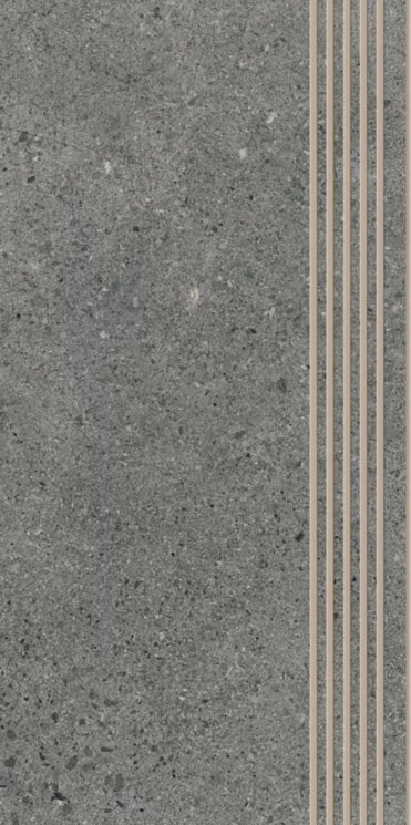 Плитка 30x60 Authority Graphite Stopnica Prosta Nacinana Matt Paradyz з колекції Authority Paradyz Плитка 30x60 Authority Graphite Stopnica Prosta Nacinana Matt Paradyz з колекції Authority Paradyz