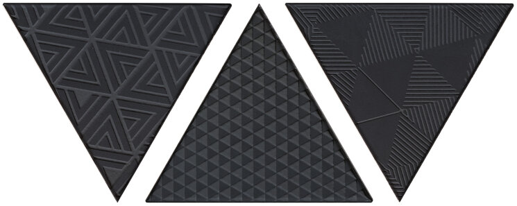 Плитка 17x17 Triangolo Vibrazioni Nero Matth15 - Triangolo - TG D VIBRA 05 з колекції Triangolo Petracer’s