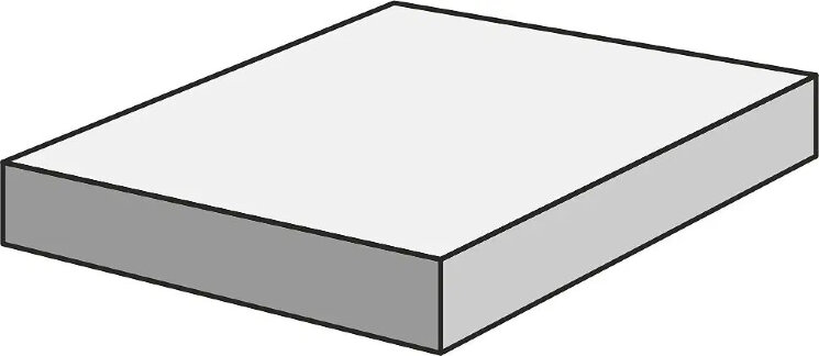 Кутова сходинка Silver Angolare Sx - 30x33 447117 Hurricane з колекції Hurricane Armonie