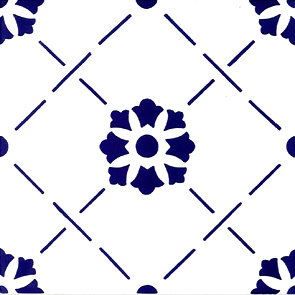 Декор (20x20) Gina Blu LeFornaci - Ceramica Artistica Vietrese з колекції Ceramica Artistica Vietrese Giovanni De Maio