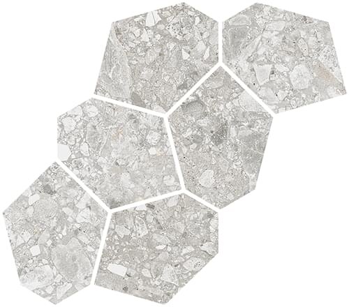 Мозаїка Mosaico Aymaras Gris 24.2x39.5 Ceppo Di Gre Vives з колекції Ceppo Di Gre Vives