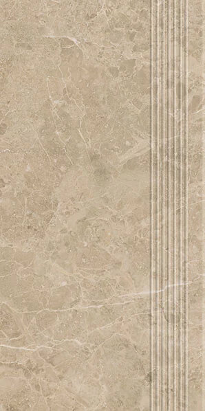Плитка 30x60 Archicross Stone Beige Stopnica Prasowana Matt Paradyz з колекції Archicross Stone Paradyz