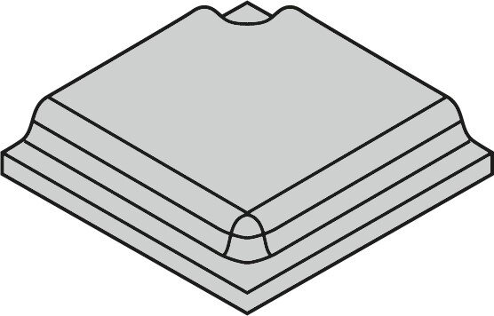 Куточок 10x10 Outside Corner Grey25 - Pro Architectura - 3594 PN09 0 з колекції Pro Architectura Villeroy Boch