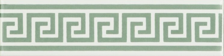 Бордюр Greek Key Jade Breeze 4x15.2 Artworks Brilliant White Original Style з колекції Artworks Brilliant White Original Style
