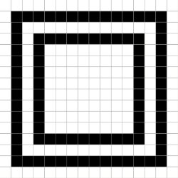 Декор Grid 20x20 Black And White Dune