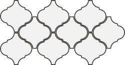 Мозаїка (27x43) 21929 Alhambra mosaic dark grey Eq-15M - Scale