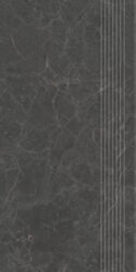 Плитка 30x60 Archicross Stone Black Stopnica Prasowana Matt Paradyz