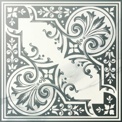 Декор 59.2X59.2 Muse White Silver Centro Brillo Muse Aparici