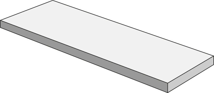 Кутова сходинка Travertino Xt 20 Vein Bianco Gradone Lato Lungo Dx Sx - 40x120 RCLU Realstone_Travertino XT20 з колекції Realstone_Travertino XT20 Ragno