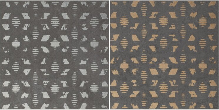 Декор 20x20 Decoro Tracce1 Cemento Antracite - Superfici20 - SVN312M з колекції Superfici20 Quintessenza