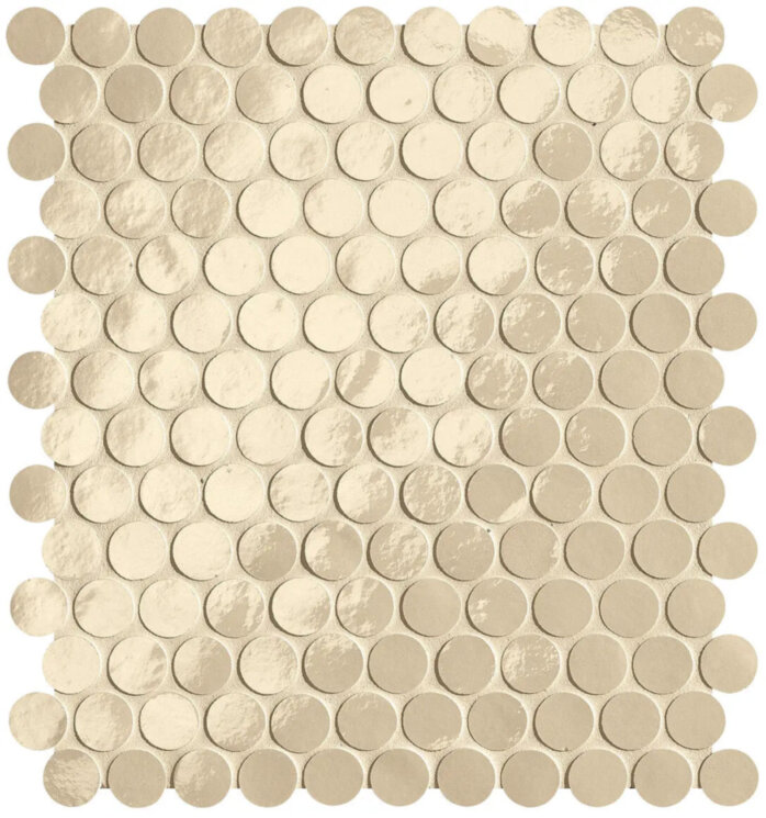 Мозаїка Glim Beige Round Mosaico Brillante - 29.5x32.5 fROG Glim з колекції Glim FAP
