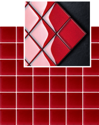 Мозаїка 29.8x29.8 Uniwersalna Mozaika Szklana Paradyz Karmazyn K.4,8X4,8