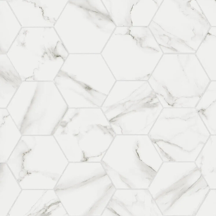 Плитка Esagone Marmi White - 15x17.3 15ESMAWH Marmi з колекції Marmi Keradom