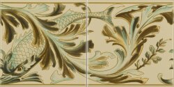 Панно Fish Frieze 2-Tile Set 15.2x30.4 Artworks Colonial White Original Style Панно Fish Frieze 2-Tile Set 15.2x30.4 Artworks Colonial White Original Style