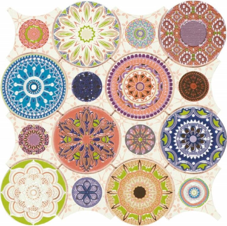 Мозаїка Mandala 28x28 Mosaico Dune з колекції Mosaico Dune Мозаїка Mandala 28x28 Mosaico Dune з колекції Mosaico Dune