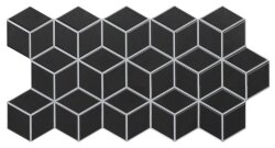 Декор Black 26.5x51 Rhombus Black Snow Realonda