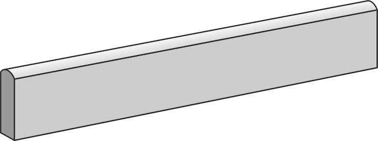 Плінтус 8x60 Rodapie Titanium Silver Cristacer Titanium з колекції Titanium Cristacer