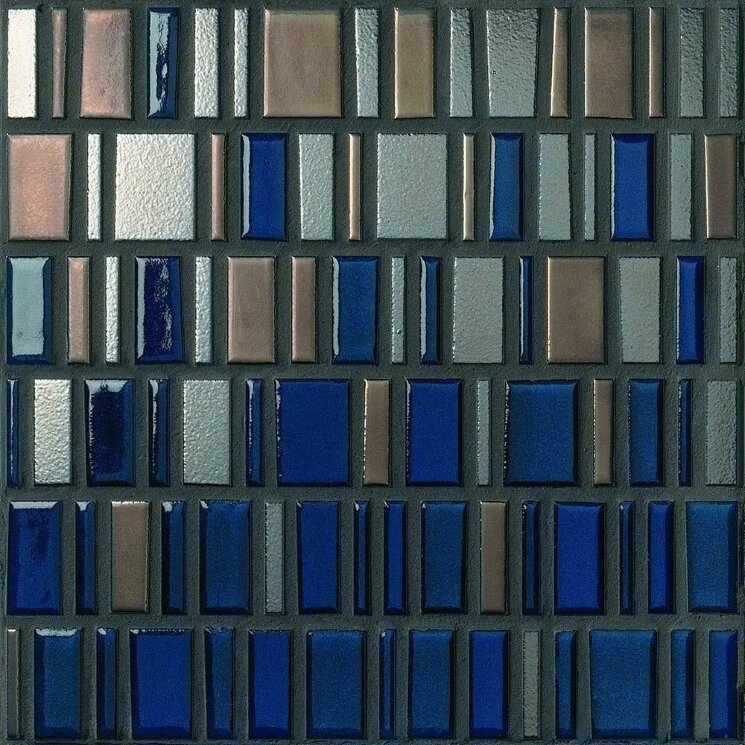 Мозаїка (30x30) 230516 Mediummetalbluesurete - Le Murrine з колекції Le Murrine Settecento