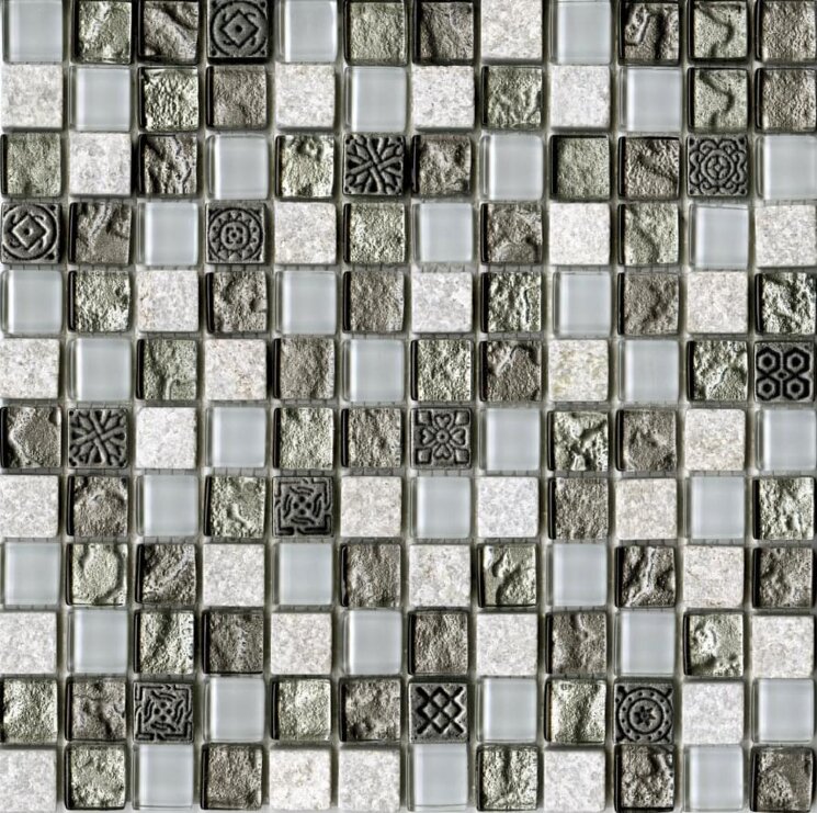 Мозаїка Tecno Quarz Emerald 29.6x29.6 Mosaics LAntic Colonial з колекції Mosaics LAntic Colonial
