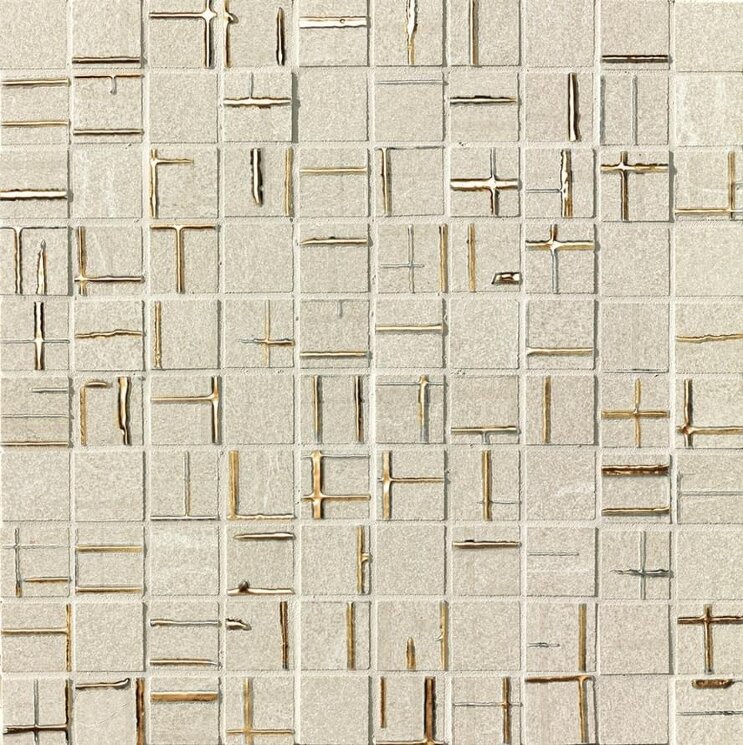 Мозаїка Metal Beige Gold Mosaico 30x30 Blok Fap з колекції Blok Fap