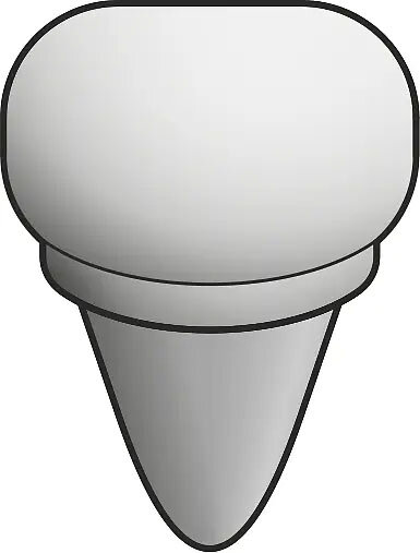 Кут Ciment Racest Copribordo Grigio - 5x5 -15236 Ciment з колекції Ciment Settecento