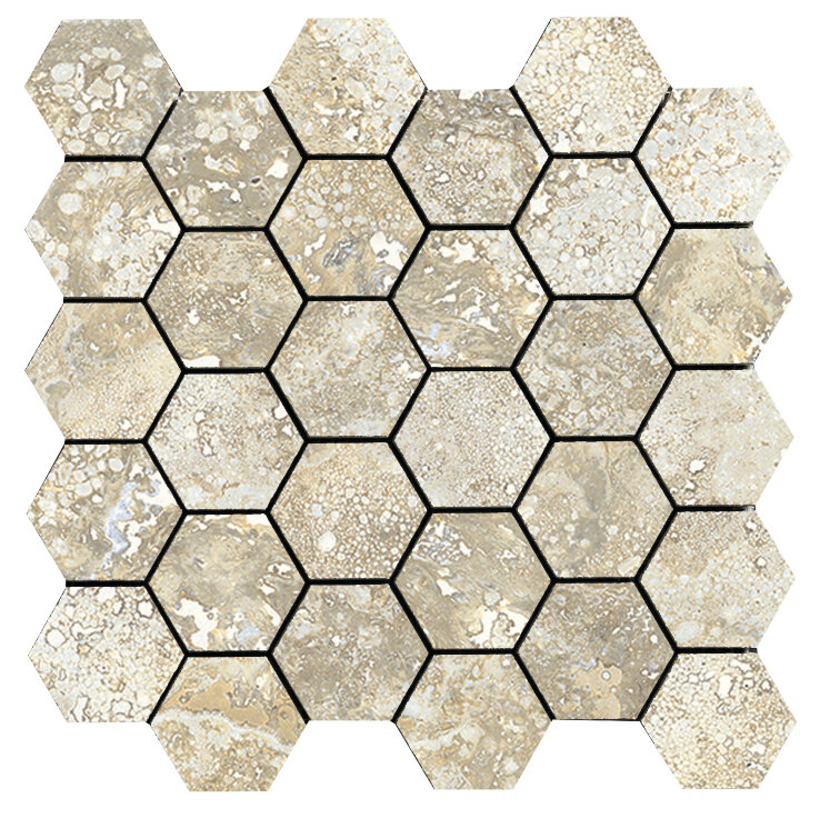 Мозаїка 28x29 Navona Nat Esagona Rett - Imperial - 155323 з колекції Imperial La Fabbrica