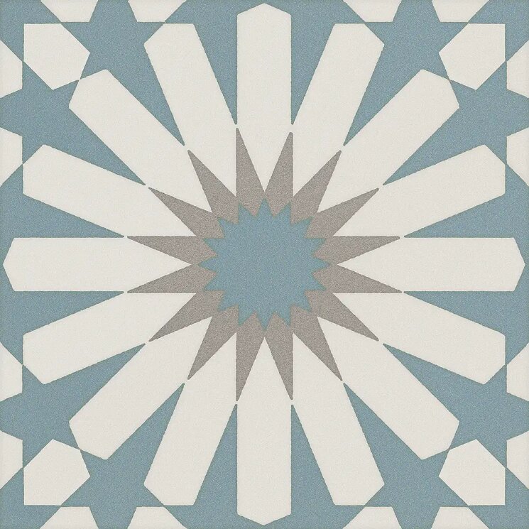 Плитка 20x20 089D1A1 Etnic A Light Blue Elios Ceramica Deco Anthology з колекції Deco Anthology Elios Ceramica
