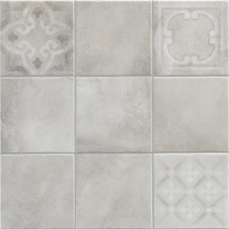 Плитка 61,5X61,5 Fattoamano Maiolica Grigio La Fenice з колекції Fattoamano La Fenice