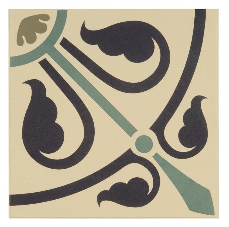 Декор Phoenician Dublin Dark Blue And Dark Jade On White 15.1x15.1 Odyssey Original Style з колекції Odyssey Original Style Декор Phoenician Dublin Dark Blue And Dark Jade On White 15.1x15.1 Odyssey Original Style з колекції Odyssey Original Style