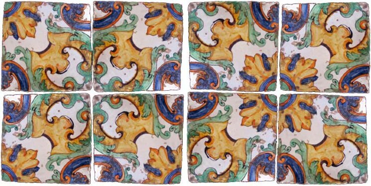 Декор (15x15) Piastrelle Maioliche Repro 014/B - Maioliche Repro з колекції Maioliche Repro Scianna Декор (15x15) Piastrelle Maioliche Repro 014/B - Maioliche Repro з колекції Maioliche Repro Scianna