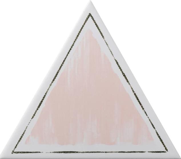 Декор Cornice Rosa 17x17 Triangolo Petracers з колекції Triangolo Petracers