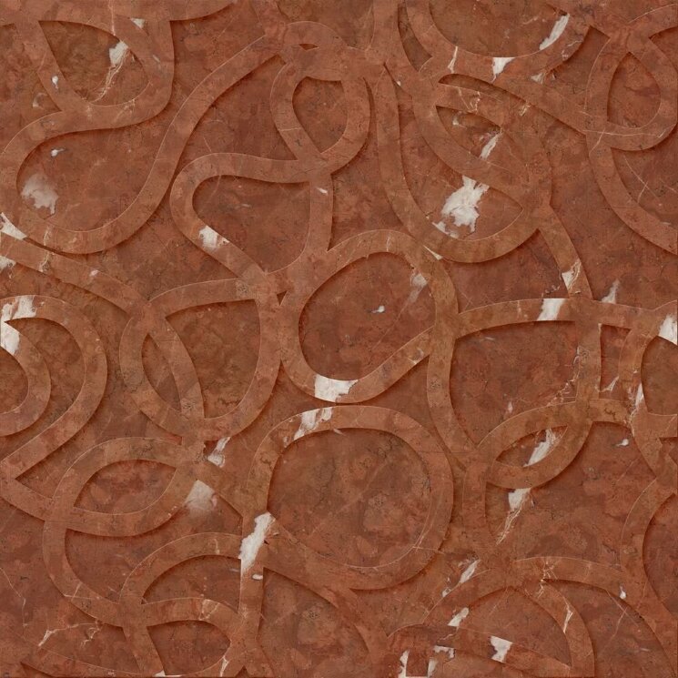Плитка (60x60) Picto Rosso Alicante Bas-Relief - KREOO Bas-relief з колекції KREOO Bas-relief Decor Marmi