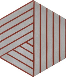 Плитка 20x23 Fold – Wind/Ruby red Marrakech Design Charlotte von der Lancken