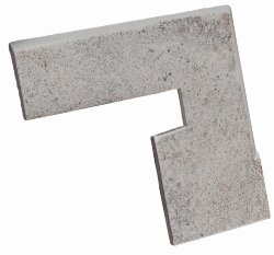 Плінтус Угловой Левый 27*28,8 Zanquin Recto Liso Volcano Fuji Izdo 153962 Volcano Gresmanc